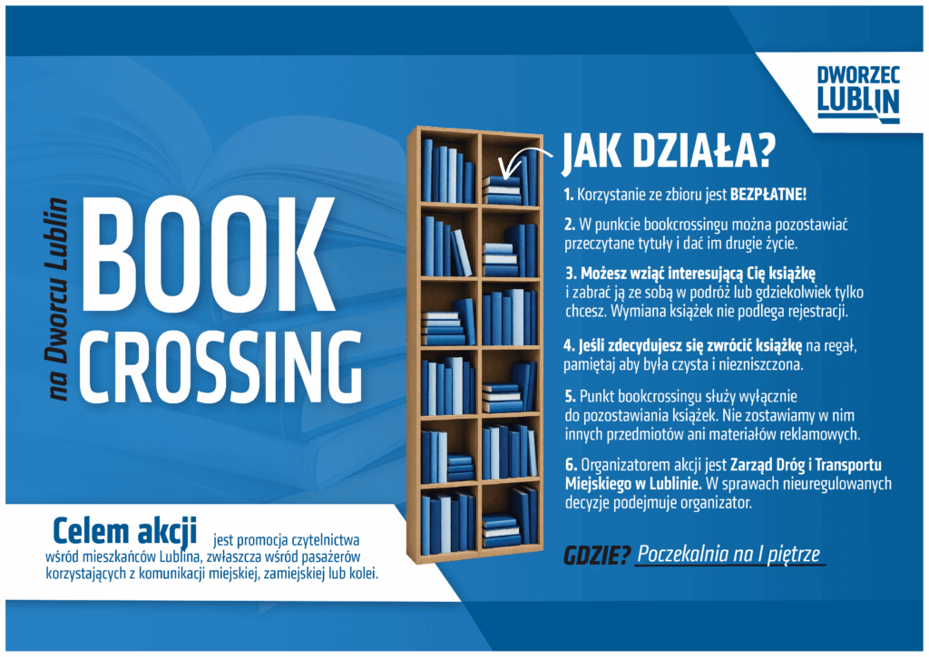 Podróż z książką jest przyjemniejsza. Bookcrossing na Dworcu Lublin